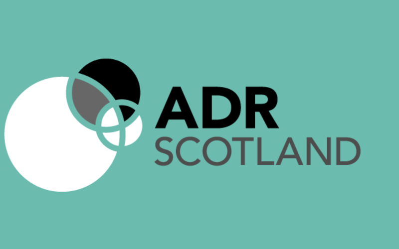 ADR Scotland logo on a green background