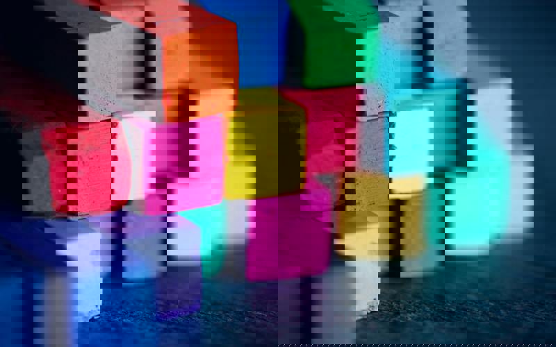 Coloured bricks