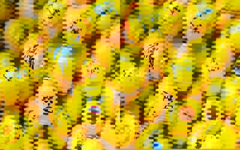 A mix of Lego heads