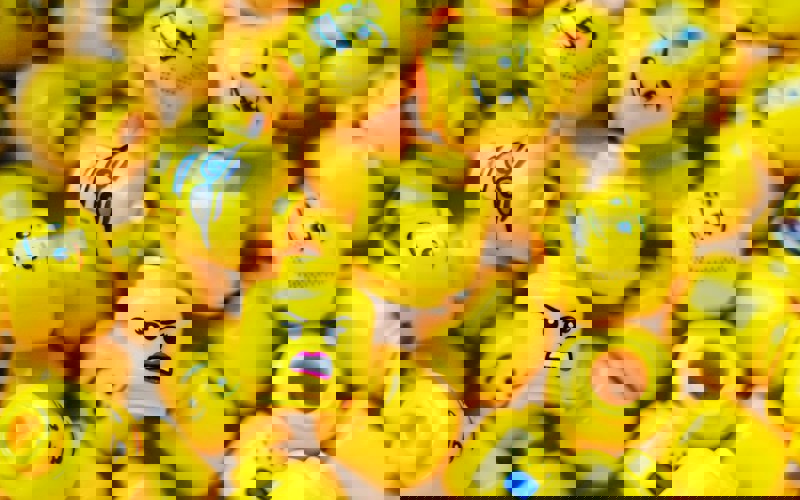A mix of Lego heads