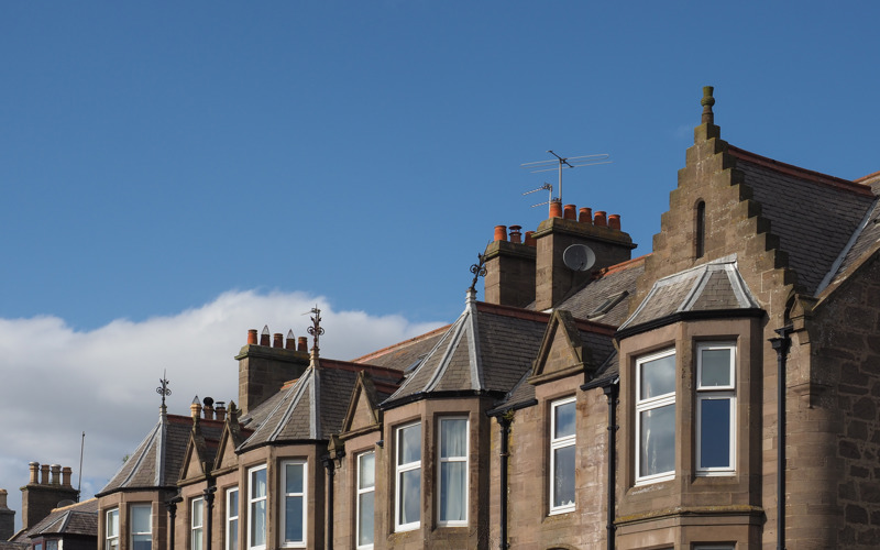 Row of houses in Stonehaven