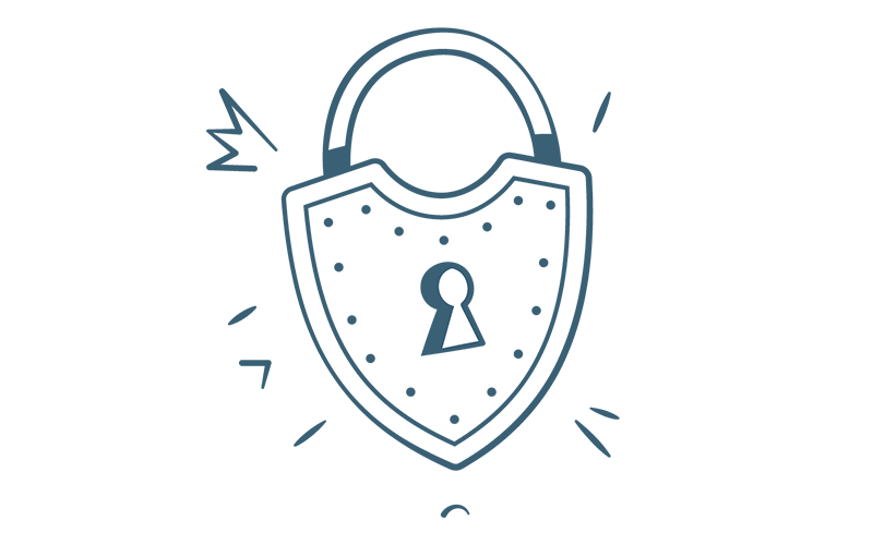 Illustration of a lock.